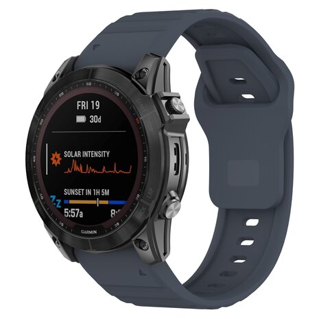 Strap-it Strap-it Bracelet silicone outdoor Garmin Tactix 7 (grisbleu)