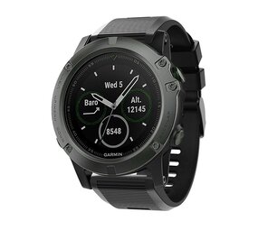 Strap-it Bracelet silicone Garmin Tactix 7 Pro (noir)