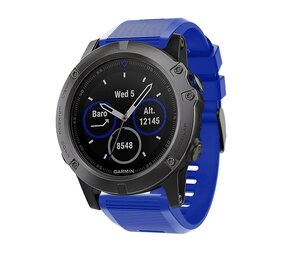 Strap-it Bracelet silicone Garmin Tactix 7 Pro (bleu)