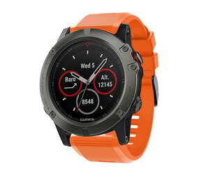 Strap-it Bracelet silicone Garmin Tactix 7 Pro (orange)