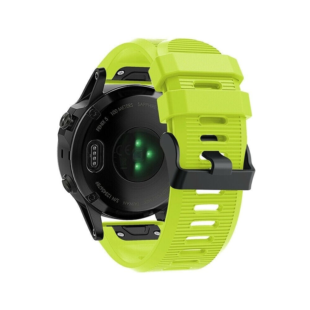 Strap-it Strap-it Bracelet silicone Garmin Tactix 7 Pro (vert clair)