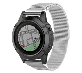 Strap-it Bracelet Milanais Garmin Tactix 7 Pro (argent)