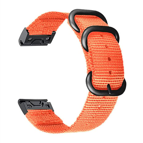 Strap-it Strap-it Bracelet nylon boucle Garmin Tactix 7 Pro (orange)