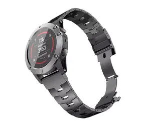 Strap-it Bracelet titane Garmin Tactix 7 Pro (graphite)