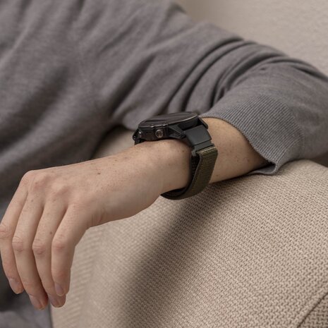 Strap-it Strap-it Bracelet nylon Garmin Tactix 7 Pro (vert armée)