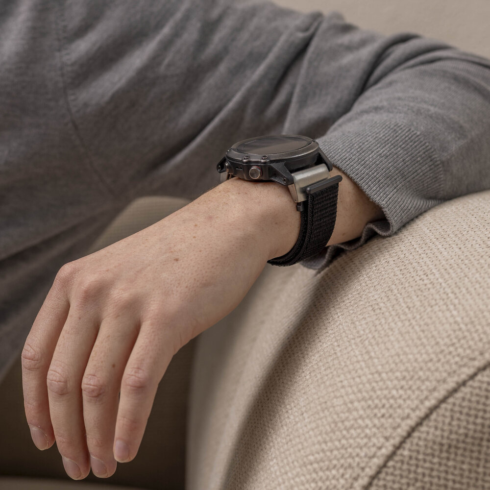 Strap-it Strap-it Bracelet nylon Garmin Tactix 7 Pro (noir)