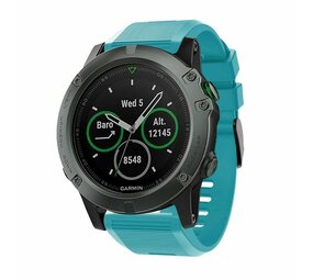 Strap-it Bracelet silicone Garmin Tactix 8 - 51mm (bleu clair)
