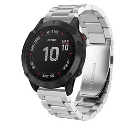 Strap-it Bracelet acier Garmin Tactix 8 - 51mm (argent)
