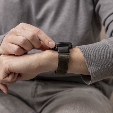 Strap-it Strap-it Bracelet nylon Garmin Tactix 8 - 51mm (vert armée)