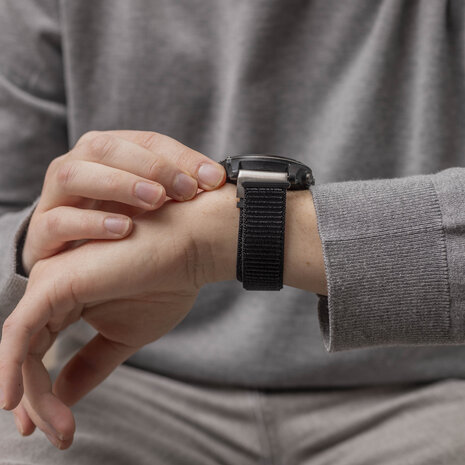 Strap-it Strap-it Bracelet nylon Garmin Tactix 8 - 51mm (noir)