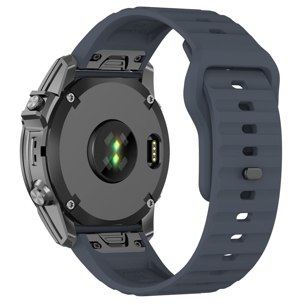 Strap-it Strap-it Bracelet silicone outdoor Garmin Tactix 8 - 51mm (bleu foncé)