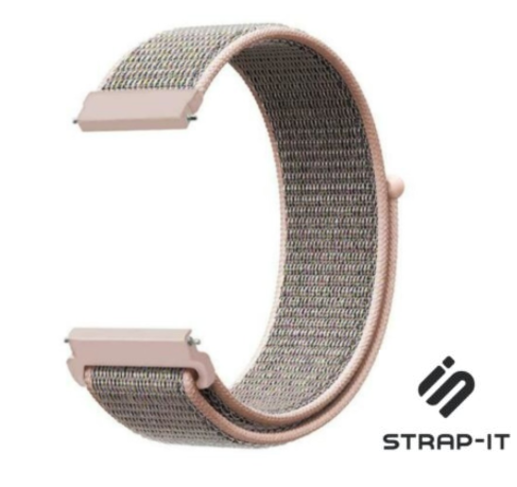Strap-it Strap-it Bracelet nylon Garmin Venu (sable rose)