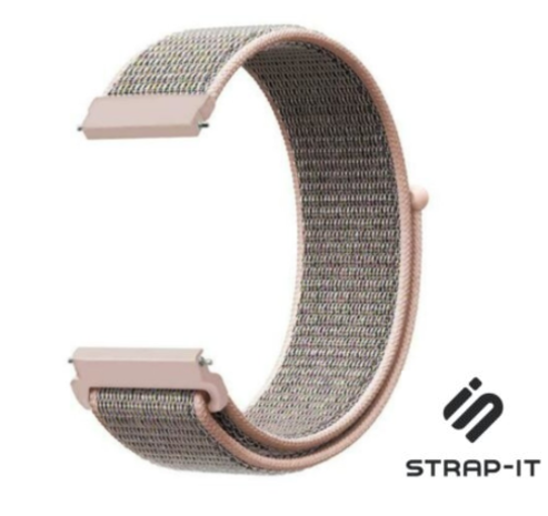 Strap-it Strap-it Bracelet nylon Garmin Venu (sable rose)