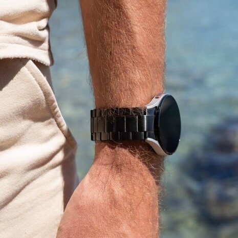 Strap-it Strap-it Bracelet titane Samsung Galaxy Watch 4 Classic 46mm (noir)