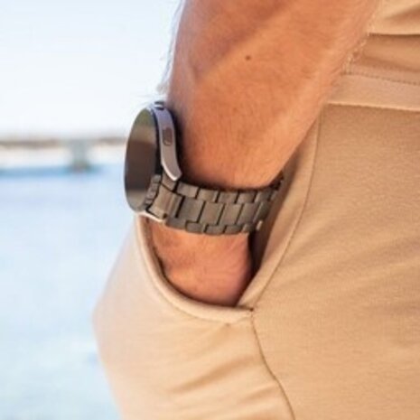 Strap-it Strap-it Bracelet titane Samsung Galaxy Watch 5 Pro (noir)