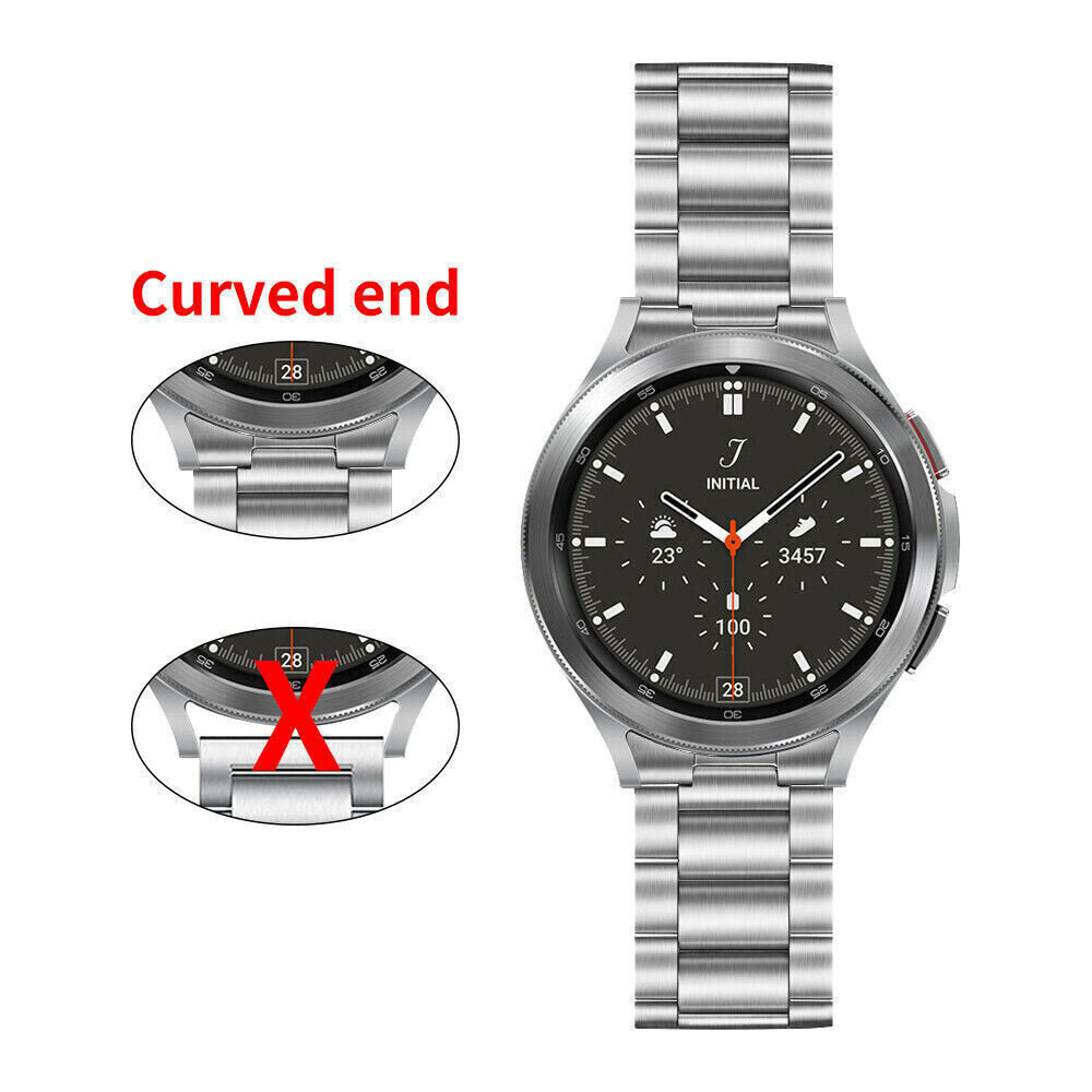 Strap-it Strap-it Bracelet titane Samsung Galaxy Watch 4 Classic 46mm (argent) Strap-it Strap-it Bracelet titane Samsung Galaxy Watch 4 Classic 46mm (argent)