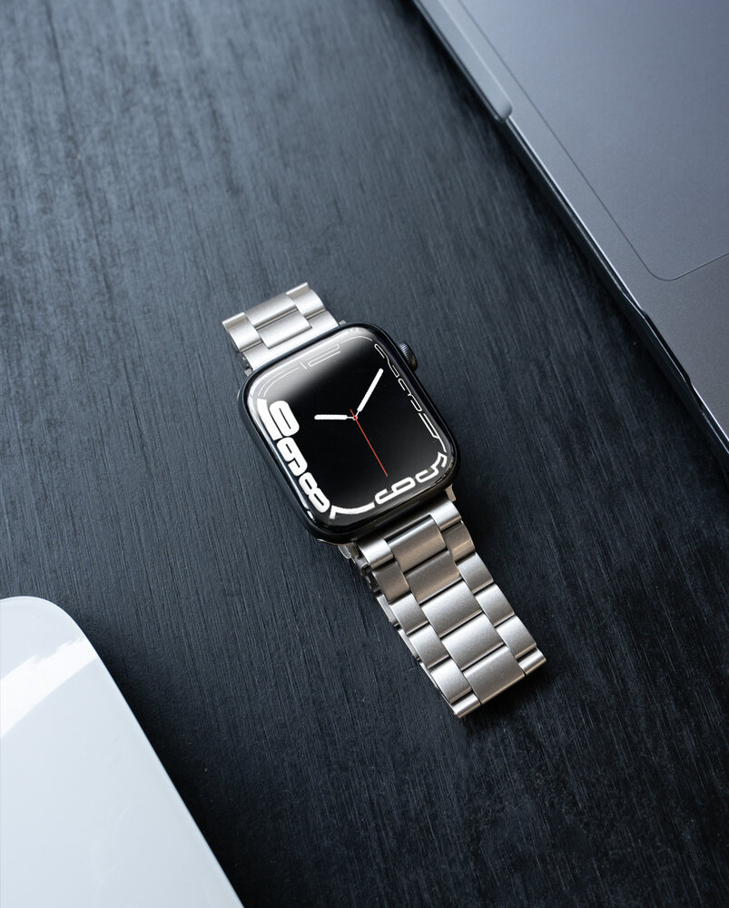 Strap-it Strap-it Bracelet titane Apple Watch Ultra (argent) Strap-it Strap-it Bracelet titane Apple Watch Ultra (argent)