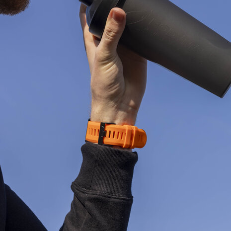 Strap-it Strap-it Bracelet silicone Garmin Fenix 8 - 51mm (orange)