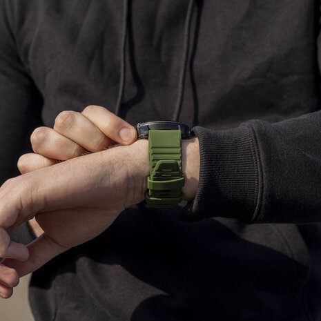 Strap-it Strap-it Bracelet silicone Garmin Epix Pro (Gen 2) 51mm (vert foncé)