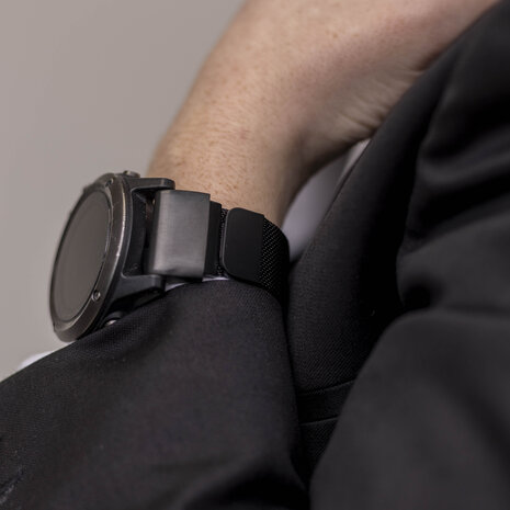 Strap-it Strap-it Bracelet Milanais Garmin Enduro 1 / 2 / 3 (noir)