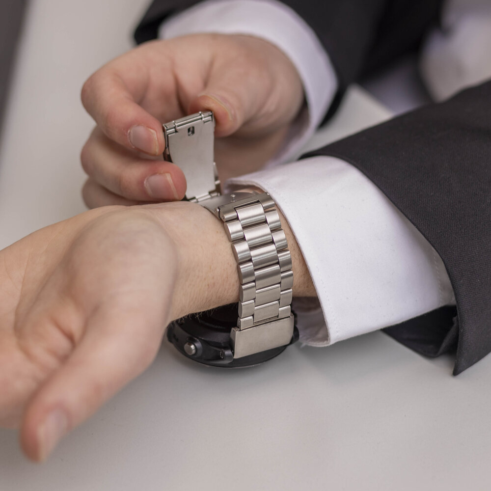 Strap-it Strap-it Bracelet acier Garmin Fenix 3 (argent)