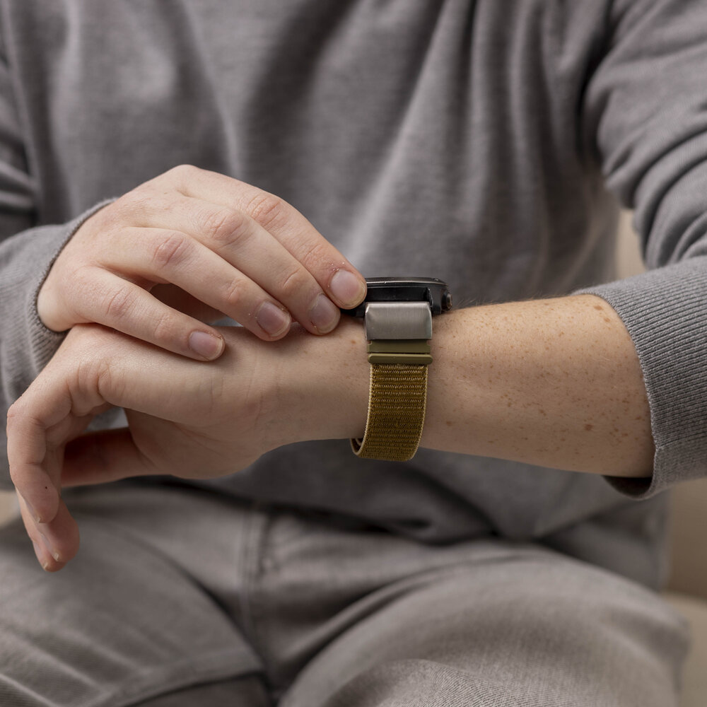 Strap-it Strap-it Bracelet nylon Garmin Fenix 5x / 6x (vert olive) Strap-it Strap-it Bracelet nylon Garmin Fenix 5x / 6x (vert olive)