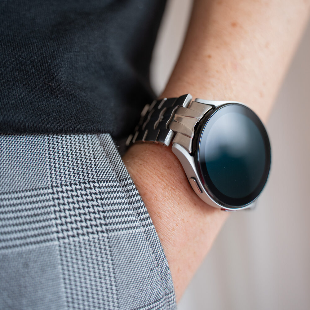 Strap-it Strap-it Bracelet acier solidité Samsung Galaxy Watch 4 40mm (argent)