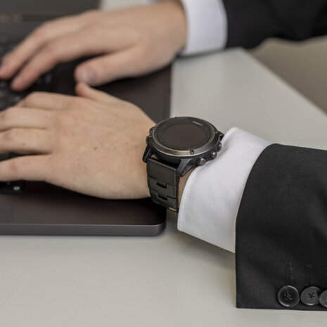 Strap-it Strap-it Bracelet titane Garmin Fenix 3 (noir)