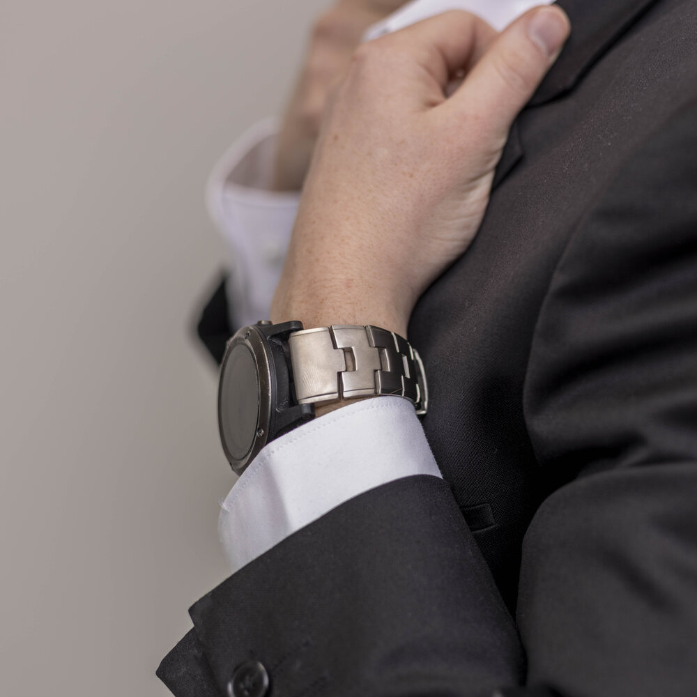 Strap-it Strap-it Bracelet titane Garmin Fenix 7x (argent) Strap-it Strap-it Bracelet titane Garmin Fenix 7x (argent)