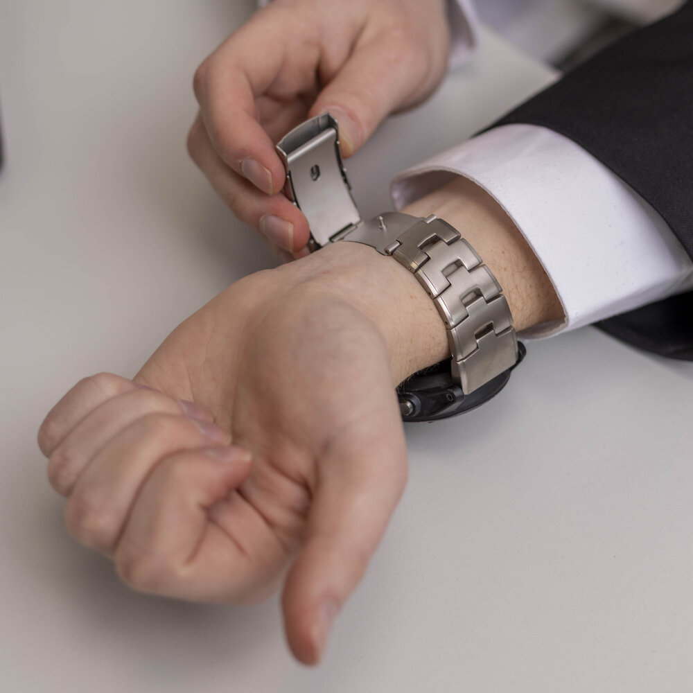 Strap-it Strap-it Bracelet titane Garmin Instinct 3 - 50mm (argent)