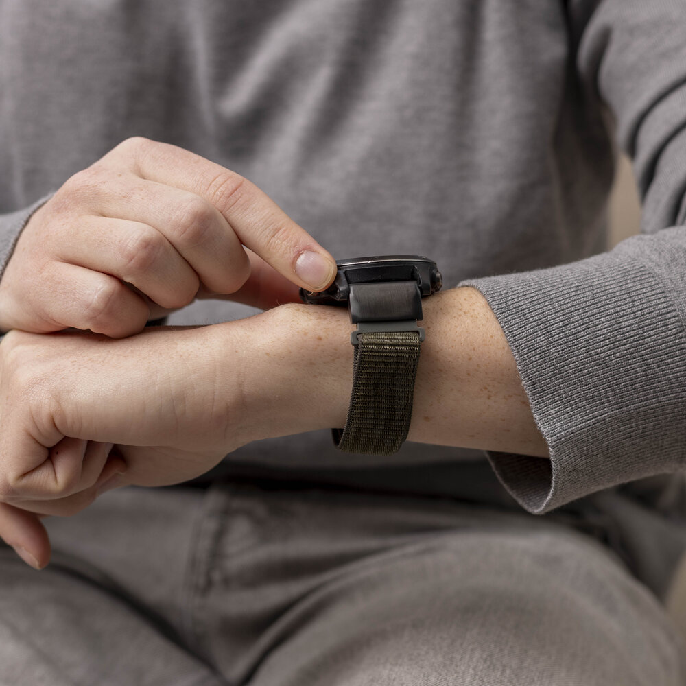 Strap-it Strap-it Bracelet nylon Garmin Fenix 5x / 6x (vert armée)