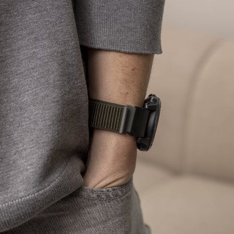 Strap-it Strap-it Bracelet nylon Garmin Instinct 3 - 50mm (vert armée)