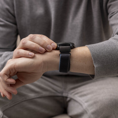 Strap-it Strap-it Bracelet nylon Garmin Fenix 8 - 51mm (charcoal)