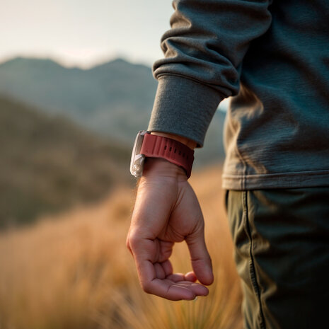 Strap-it Strap-it Bracelet silicone robuste Garmin Fenix 3 (rouge)