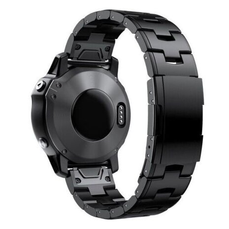 Strap-it Strap-it Bracelet titane Garmin Fenix 7 (noir)