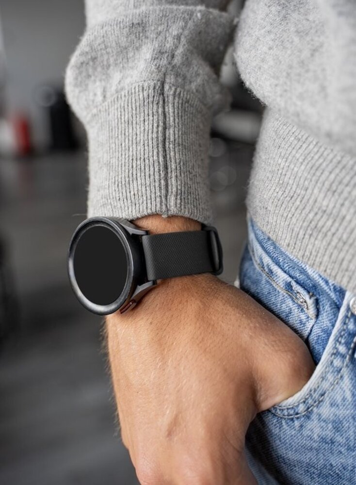 Strap-it Strap-it Bracelet silicone luxe Polar Ignite (noir)