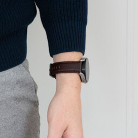 Bandz Bandz Bracelet cuir "Classic" Samsung Galaxy Watch 3 - 41mm (brun foncé)