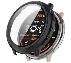 Strap-it Coque rigide avec verre Amazfit Active 2 (noir)