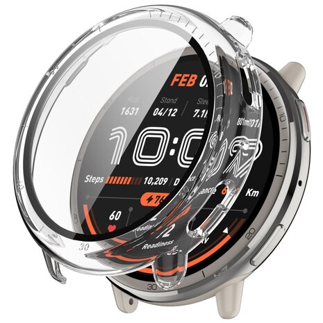 Strap-it Strap-it Coque rigide avec verre Amazfit Active 2 (transparente)