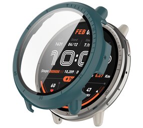 Strap-it Coque rigide avec verre Amazfit Active 2 (vert)