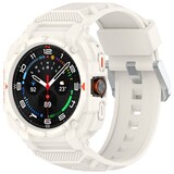 Strap-it Bracelet TPU avec cadre Samsung Galaxy Watch Ultra (blanc ivoire)
