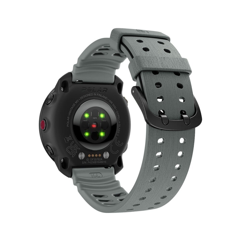 Strap-it Strap-it Bracelet silicone grain Polar Vantage M (gris foncé)