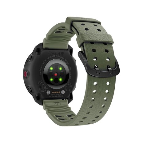 Strap-it Strap-it Bracelet silicone grain Polar Vantage V3 (vert armée)