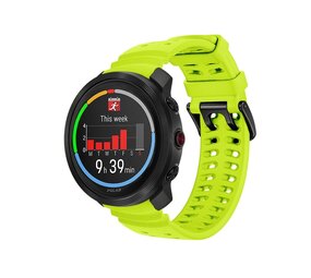 Strap-it Bracelet silicone grain Polar Grit X2 Pro (citron vert)