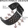 Strap-it Strap-it Bracelet silicone avec trous Samsung Galaxy Watch 46mm (noir) Strap-it Strap-it Bracelet silicone avec trous Samsung Galaxy Watch 46mm (noir)