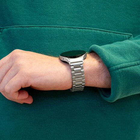 Bandz Bandz Bracelet acier "Classic" Samsung Galaxy Watch 6 Classic - 43mm (argent)