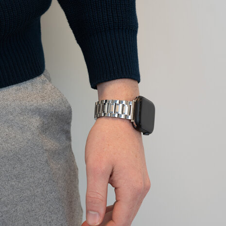 Bandz Bandz Bracelet acier 'Classic' Apple Watch (argent)