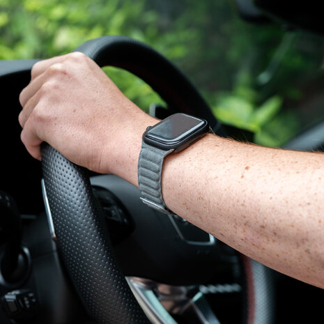 Strap-it Strap-it Bracelet Alcantara Apple Watch (gris)