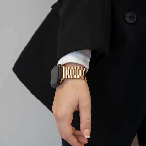 Bandz Bandz Bracelet acier 'Classic' Apple Watch (or rose) Bandz Bandz Bracelet acier 'Classic' Apple Watch (or rose)