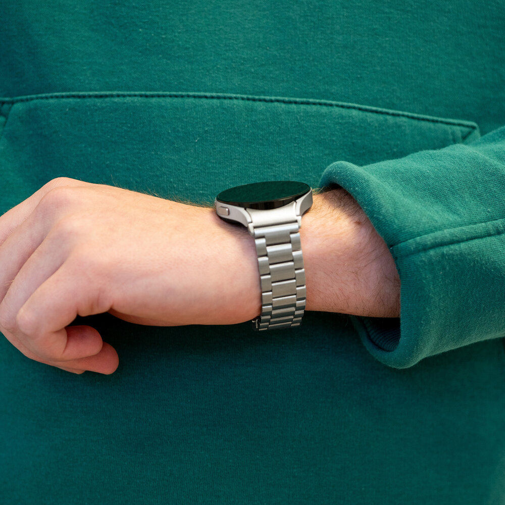 Bandz Bandz Bracelet acier "Classic" Samsung Galaxy Watch 5 Pro (argent)